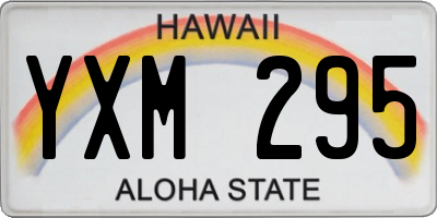 HI license plate YXM295