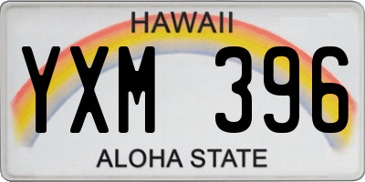 HI license plate YXM396