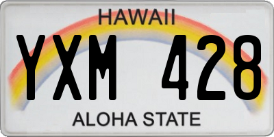 HI license plate YXM428