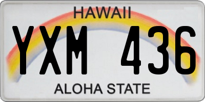 HI license plate YXM436