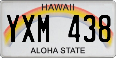 HI license plate YXM438