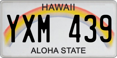 HI license plate YXM439