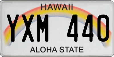 HI license plate YXM440