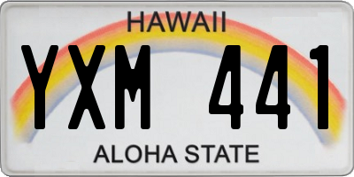 HI license plate YXM441