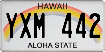HI license plate YXM442