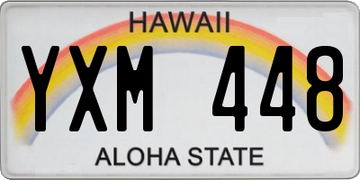 HI license plate YXM448