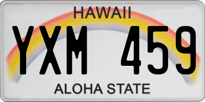 HI license plate YXM459