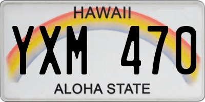 HI license plate YXM470