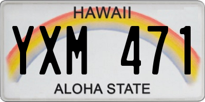 HI license plate YXM471