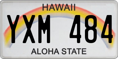 HI license plate YXM484