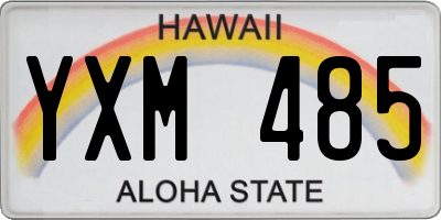 HI license plate YXM485