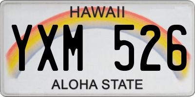 HI license plate YXM526