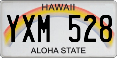 HI license plate YXM528