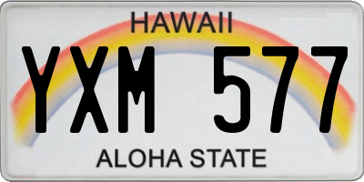 HI license plate YXM577