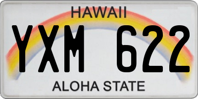 HI license plate YXM622