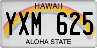 HI license plate YXM625