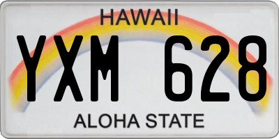 HI license plate YXM628
