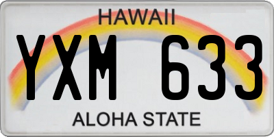 HI license plate YXM633