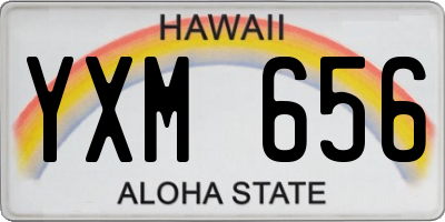 HI license plate YXM656