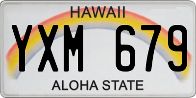 HI license plate YXM679