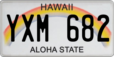 HI license plate YXM682