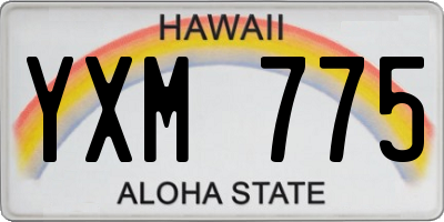 HI license plate YXM775