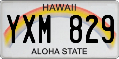 HI license plate YXM829