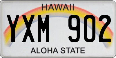 HI license plate YXM902
