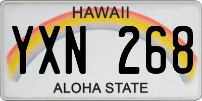 HI license plate YXN268