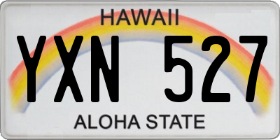 HI license plate YXN527