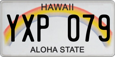 HI license plate YXP079