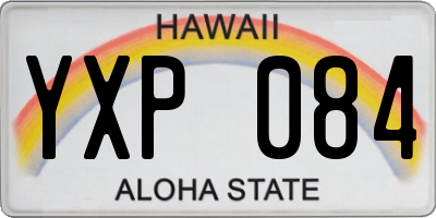 HI license plate YXP084