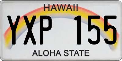HI license plate YXP155