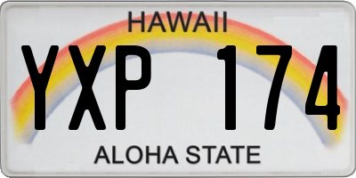 HI license plate YXP174