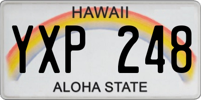 HI license plate YXP248