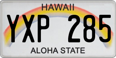 HI license plate YXP285