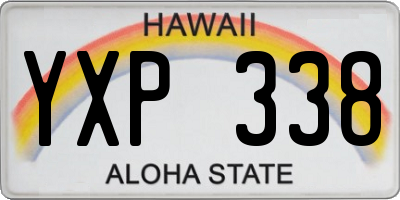 HI license plate YXP338