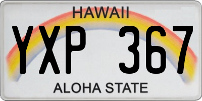 HI license plate YXP367