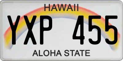 HI license plate YXP455