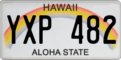 HI license plate YXP482