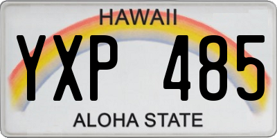 HI license plate YXP485