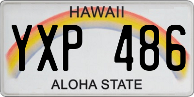 HI license plate YXP486