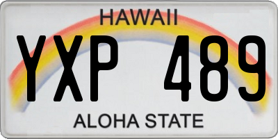 HI license plate YXP489