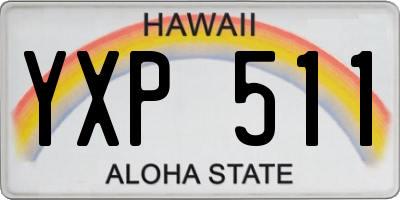 HI license plate YXP511