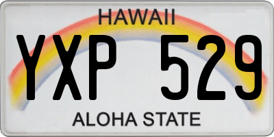 HI license plate YXP529