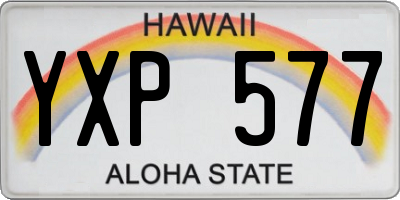 HI license plate YXP577