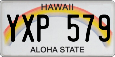 HI license plate YXP579