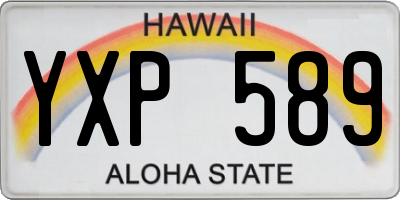 HI license plate YXP589
