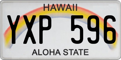 HI license plate YXP596