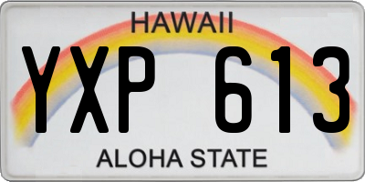 HI license plate YXP613